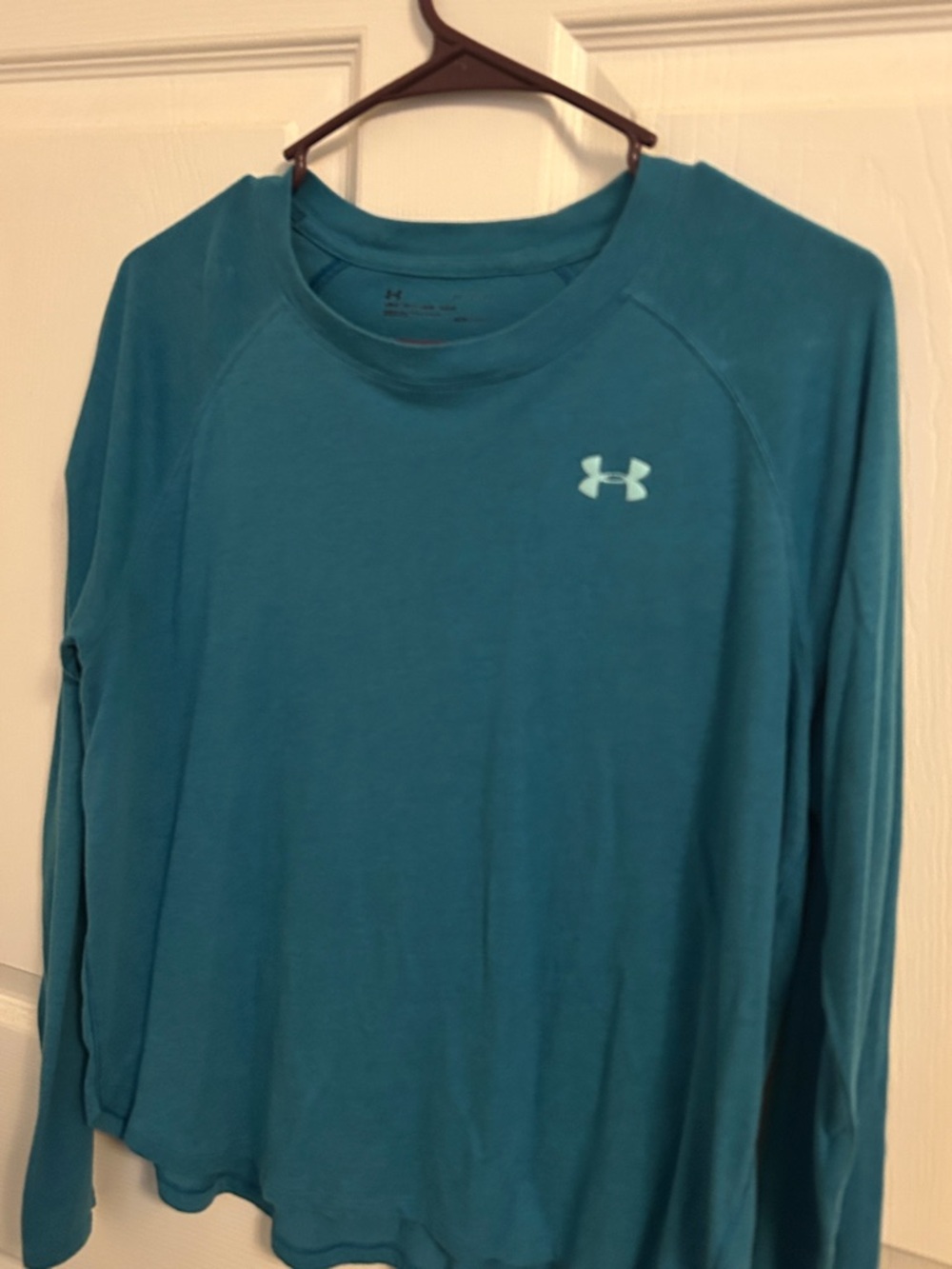 Under Armour Teal Blue Long Sleeve Training Shirt